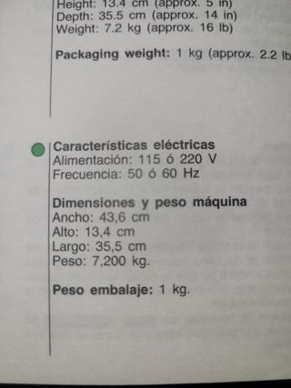 Máquina de Escribir Eléctrica Olivetti ET Compact