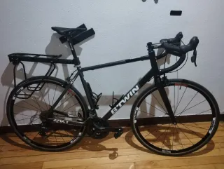 Bici de carretera Btwin Negra
