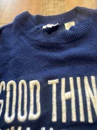 Suéter Azul Good Things Will Happen