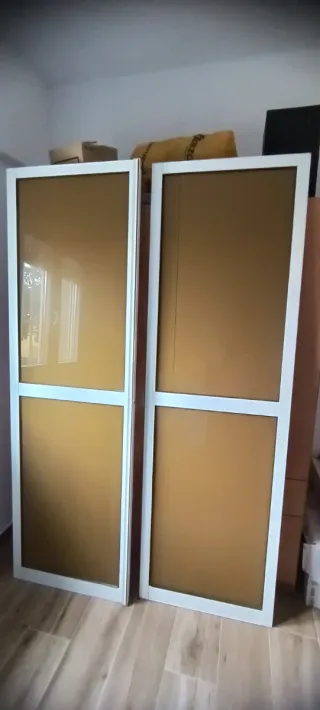 Puertas correderas aluminio blanco