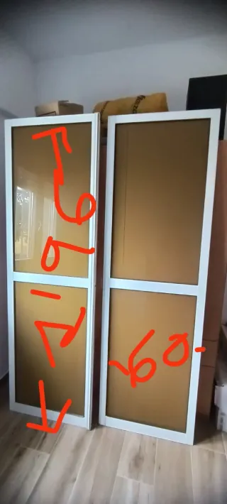 Puertas correderas aluminio blanco