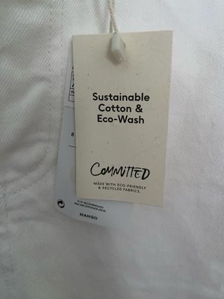 Falda vaquera blanca Mango