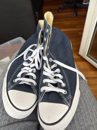 Converse altas azul marino