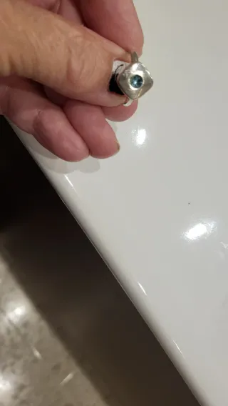 Pendientes de plata de primera ley largos con perl