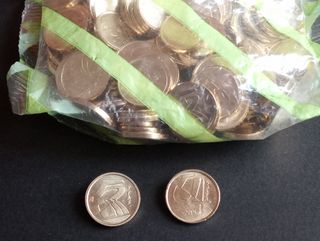 BOLSA 200 MONEDAS 5 Ptas. 2001 S/C. JUAN CARLOS I