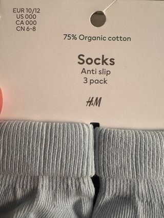 Pack 3 pares calcetines H&M Antideslizantes