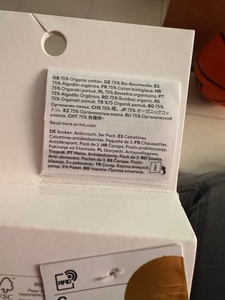 Pack 3 pares calcetines H&M Antideslizantes