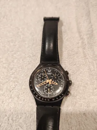 Swatch Irony Chrono Nero Oro