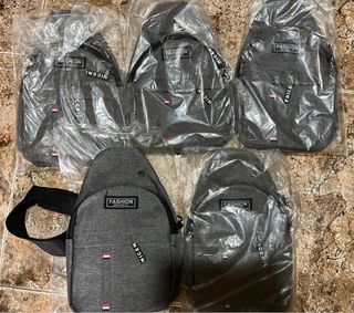 Bandolera hombre gris