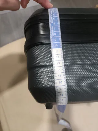 Neceser de viaje duro negro/gris