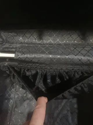 Neceser de viaje duro negro/gris