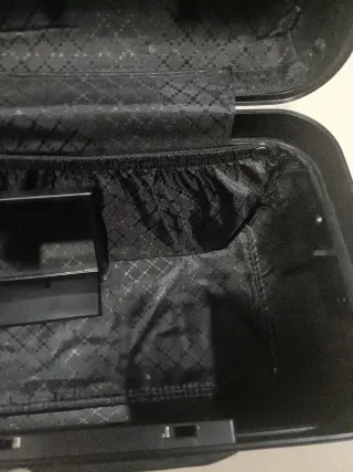 Neceser de viaje duro negro/gris