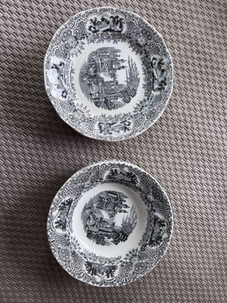 La Cartuja Negra Vista Platos 6 hondos y 6 llanos