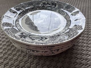 La Cartuja Negra Vista Platos 6 hondos y 6 llanos