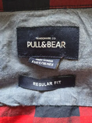 Camisa cuadros roja y azul Talla S