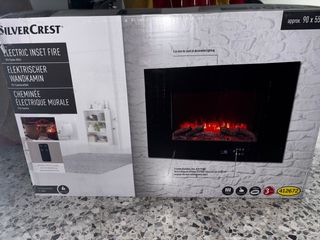 Chimenea Eléctrica Decorativa Negra