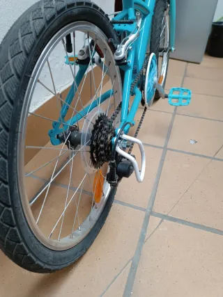 Bicicleta btwin infantil azul