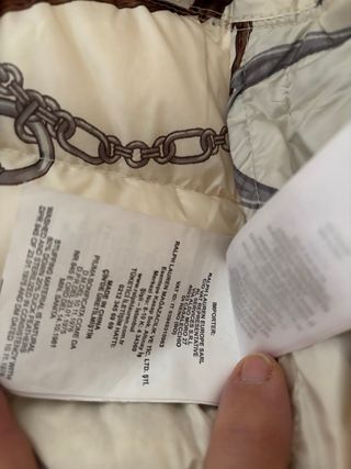 Chaqueta Plumas Ralph Lauren Beige