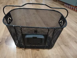 Cesta de bicicleta negra