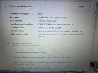 Laptop HP i5 16GB RAM con bolso y cargador