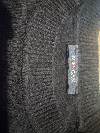 Suéter Morgan Negro con Botones Dorados