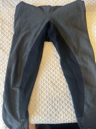 Pantalones de equitación grises y negros