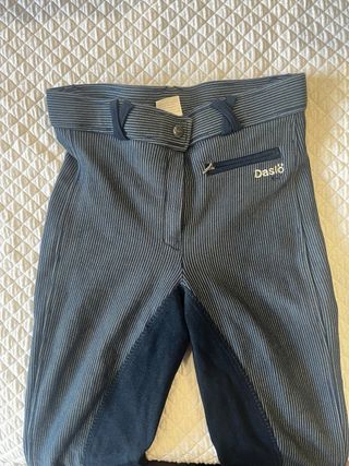 Pantalones de equitación grises y negros