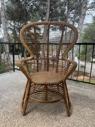 3 Butacas Ratán Vintage Boho