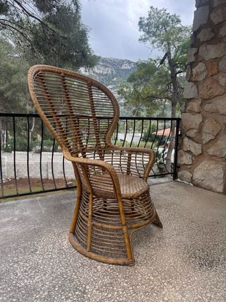 3 Butacas Ratán Vintage Boho