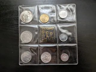 Monedas San Marino Serie 1972
