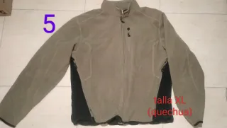 Chaqueta polar Quechua gris talla XL