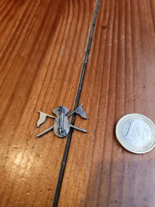 Insignia militar antigua caballería fúnebre