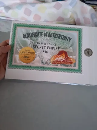 Fumetto autografato Campbell Secret Empire #10