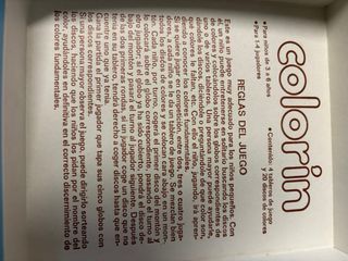 Juego Colorin Educa 1979