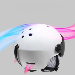 Casco Esquí con Gafas Integradas S–XL