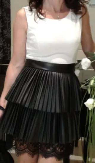 Abito elegante bianco e nero