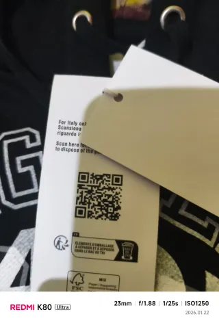 Felpa Supreme x Margiela Nera