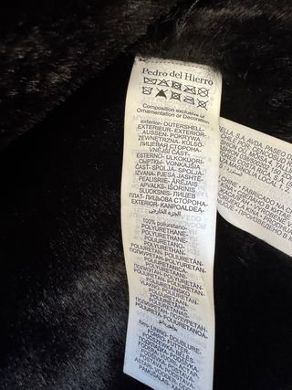 Abrigo Pedro del Hierro Negro Talla L