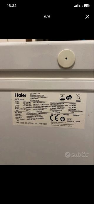 Congelatore Haier A++