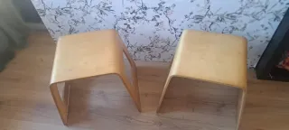 Taburetes de madera (2 unidades)