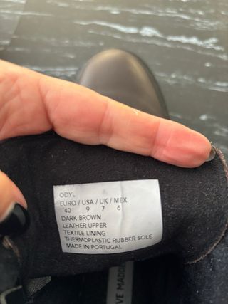 Botines Piel Marrones Steve Madden Talla 40