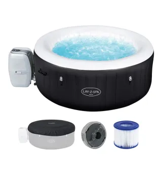 Jacuzzi Hinchable Bestway Negro/Blanco