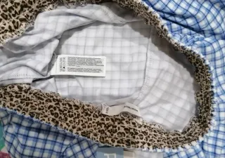 Pijama camisero cuadros azules Women'Secret