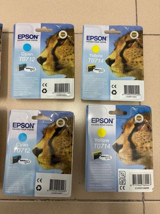 Cartuchos Epson T0711-T0712-T0713-T0714