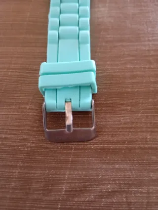 Reloj Deportivo Oro y Turquesa