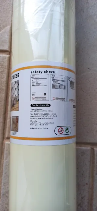 Vinilo Adhesivo Bobina para Pared Cocina Beige cas