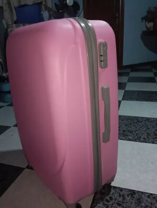 Maleta de viaje rosa