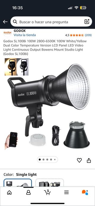Godox SL100Bi Foco LED Bicolor Profesional