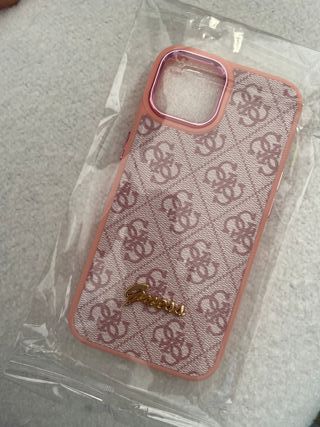 Custodia Guess iPhone 13/14 Rosa Logo GG