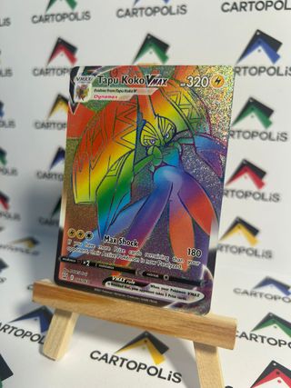 Carta Pokémon Tapu Koko VMAX Rainbow Rare - ENG